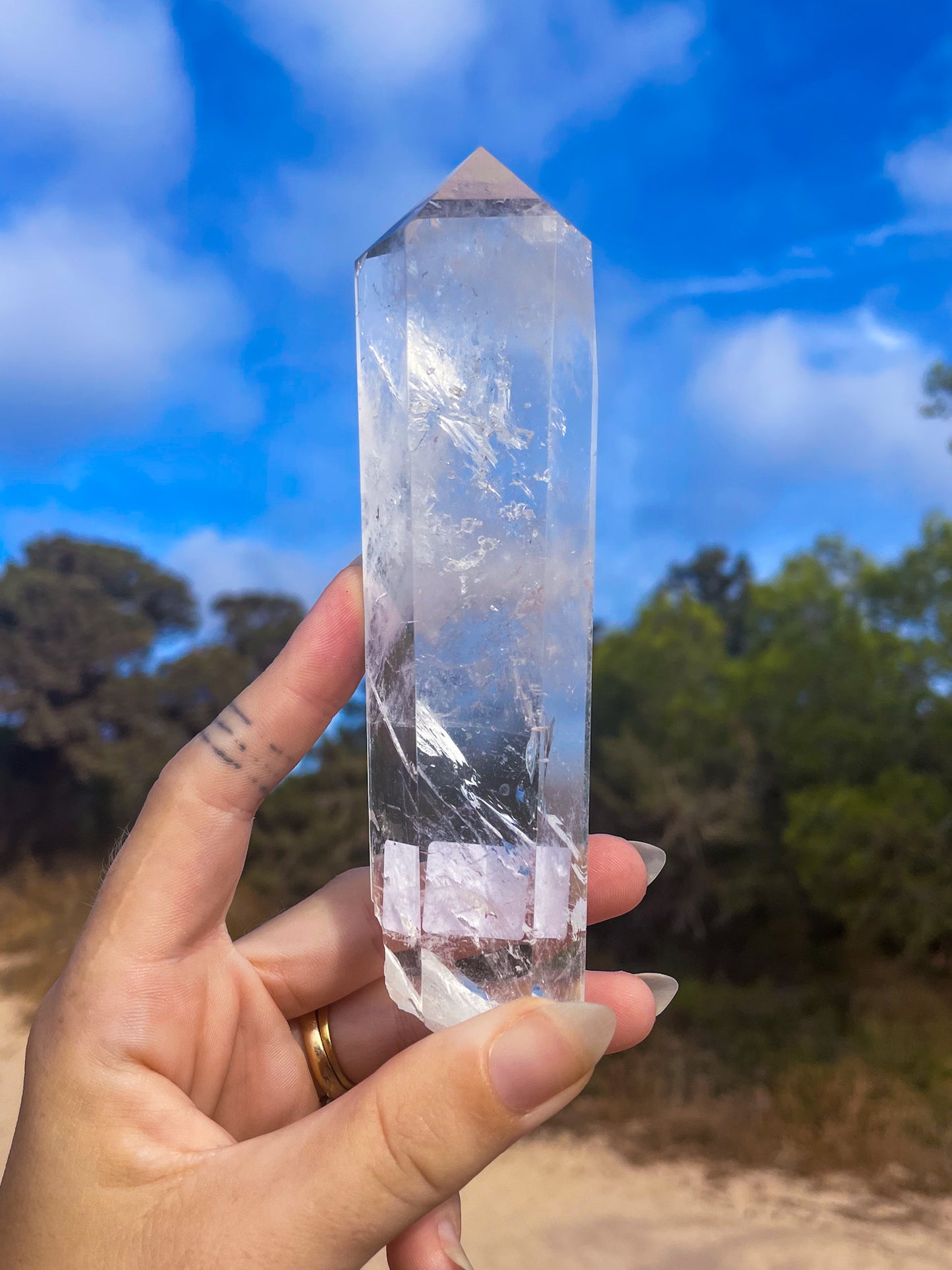 Clear Quartz chunky wands, high quality super clear