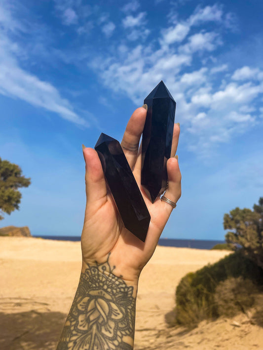 Black Obsidian DT points, super high quality finish