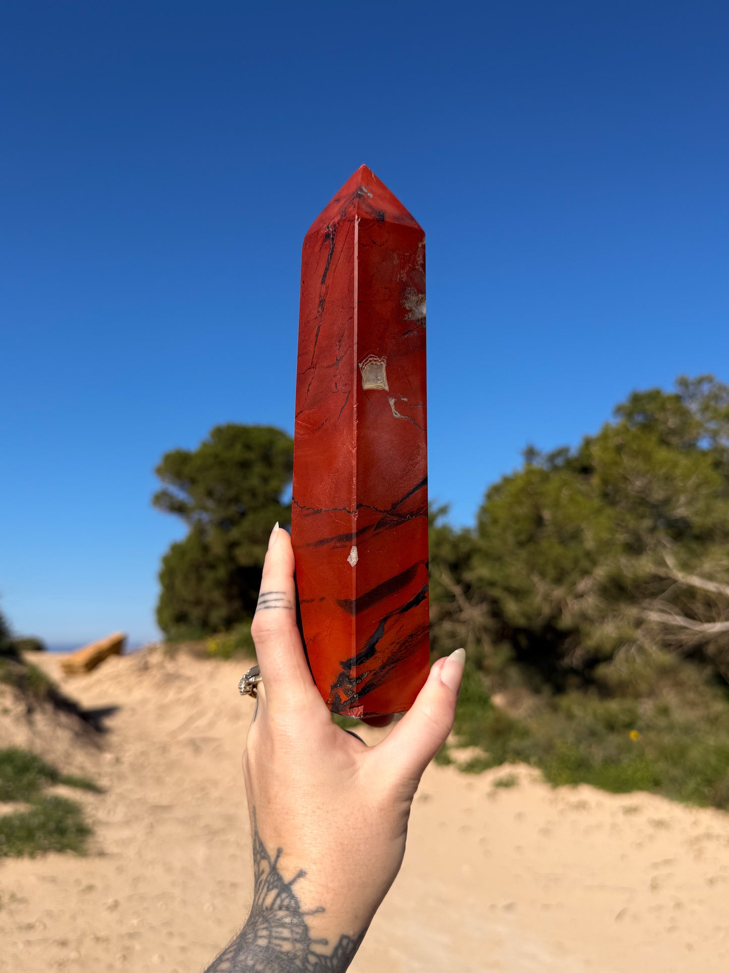 Red jasper towers . Grounding, stabilizing and honest