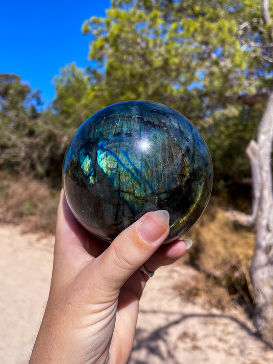 Labradorite spheres